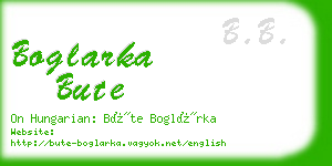 boglarka bute business card